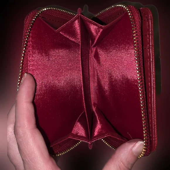 Wine Colored Badgley Mischka Wallet - Picture 6 of 8